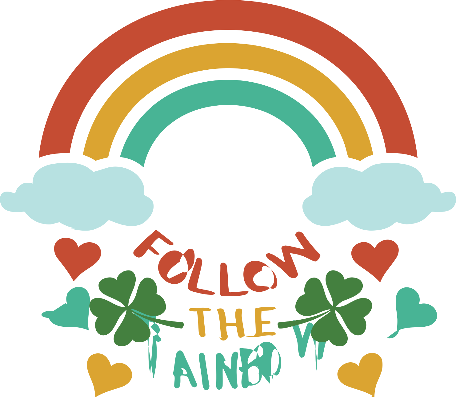Follow The Rainbow Starbucks Editable Svg Line Art Free Vectors